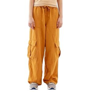 Urban Outfitters BDG Luca Cargo Pants Women’s Size Small Orange Y2K 100% Cotton